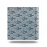 Geometric wall decoration, gray color, length 10 m, width 0.70 m, model Z76050 