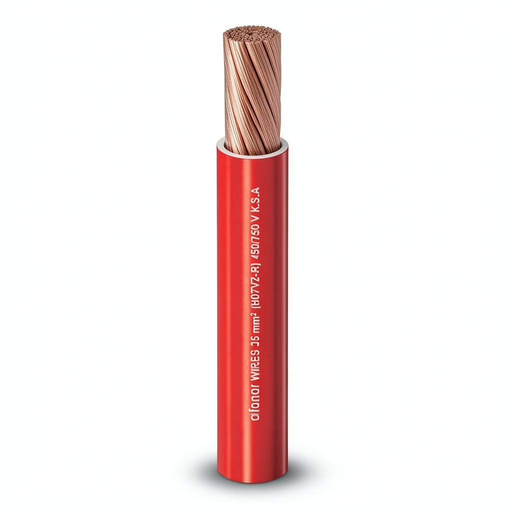 Stranded Wire 120 sq mm 450/750 Volts Copper Conductor 3.05mm Diameter Heat Resistant PVC Insulated | Al Fanar