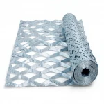 Galvanized Steel Expanded Metal Mesh  [Mazyoon] Thickness 1.8 mm Width 1.22 M Length 7 meter | Bait Al Tatawor Factory