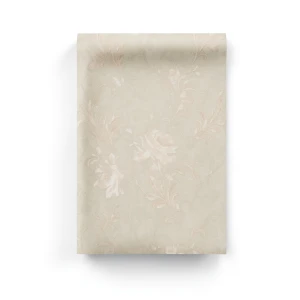 Floral Wall Covering 10m x 1.06m Beige Color, Model 81421