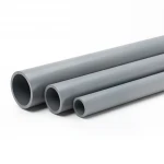 مواسير UPVC الجودة ضغط 200 PSI  مقاس 6 إنش سمك 8.02 مم لون رمادي