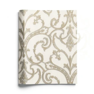 Italian Wallpaper Classic Design 10m x 1.06m, Light Beige