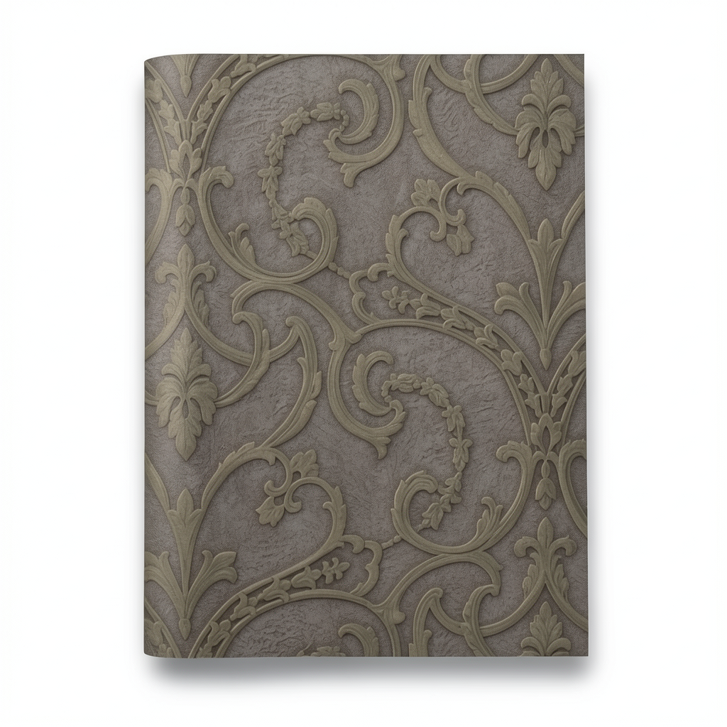 Italian Wallpaper Classic Design 10m x 1.06m, Dark Beige