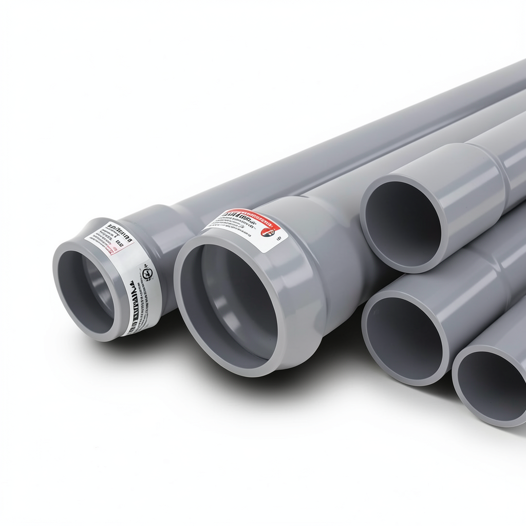 UPVC Pipes Pressure 6 Bar Outside Diameter 355 mm Thickness 8.7 mm Gray | Al Watania Plastics
