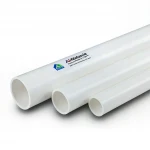 UPVC plastic pipes ALWatania Nominal Pressure 21.7 Bar Size 1½ inch Thickness 3.85 mm White 