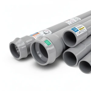 UPVC Pipes Nominal Pressure 8 Bar Outside Diameter 500 mm Thickness 15.3 mm Gray | Al Watania Plastics