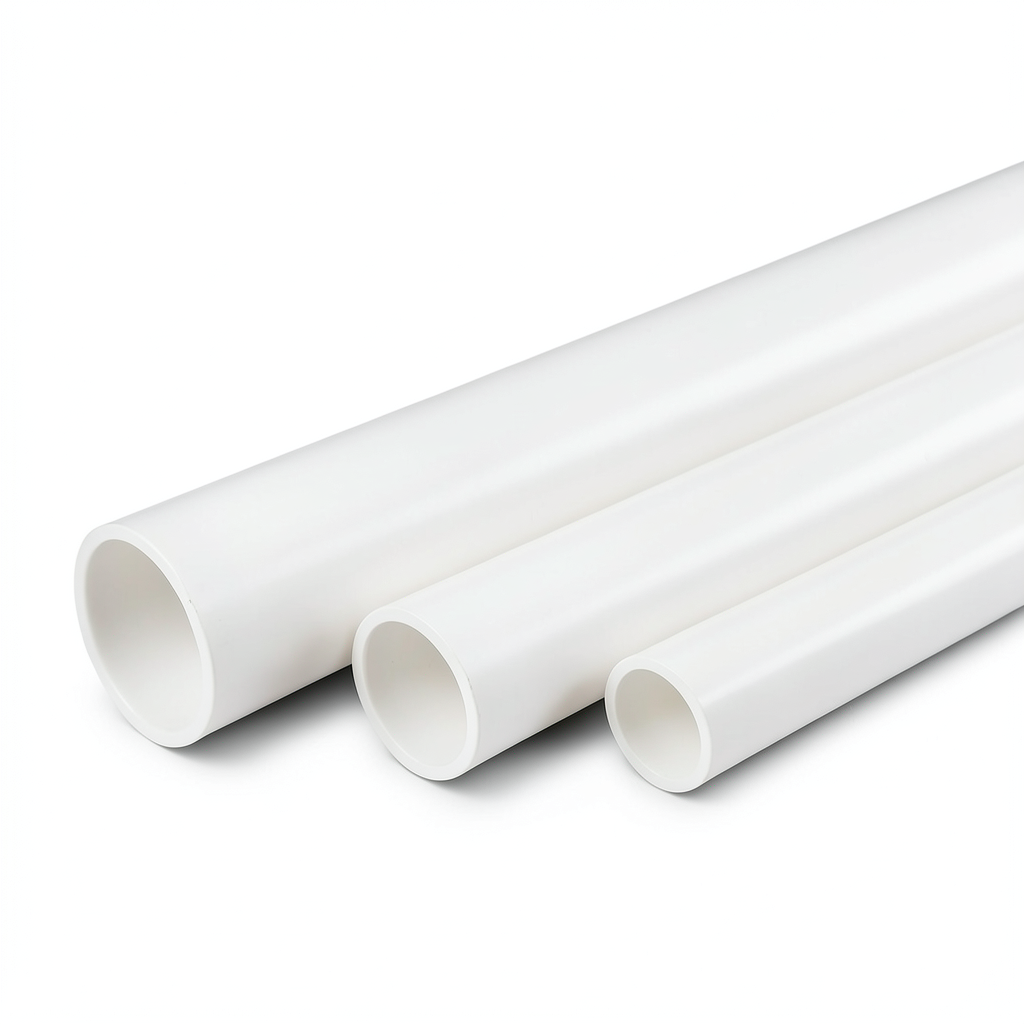 مواسير UPVC جدول 40 مقاس 0.5 إنش سمك 2.77 مم أبيض