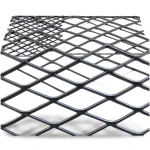 Hot Rolled Black Steel Expanded Metal Mesh Khaleeji 1.8 mm Thickness 1.22m Width 2m Length