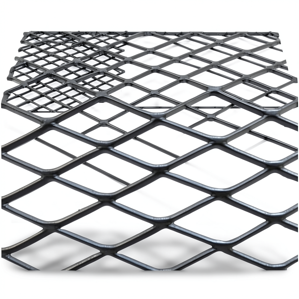 Hot Rolled Black Steel Expanded Metal Mesh Khaleeji 1.8 mm Thickness 1.22m Width 2m Length