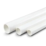 UPVC Pipes Schedule 40 Size 1 inch Thickness 3.38 mm White