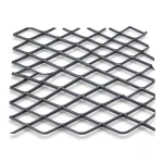 Hot Rolled Steel Expanded Metal Mesh 1.8 mm Thickness 1.22x3 m Black