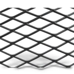Hot Rolled Black Steel Expanded Metal Mesh Khaleeji 1.8 mm Thickness 1.22 m Width 4 m Length