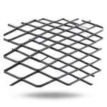 Hot Rolled Black Steel Expanded Metal Mesh Khaleeji 1.8 mm Thickness 1.22m Width 2m Length