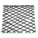 Hot Rolled Steel Expanded Metal Mesh 1.8 mm Thickness 1.22x3 m Black