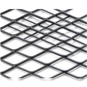Hot Rolled Black Steel Expanded Metal Mesh Khaleeji 2 mm Thickness 1.22m Width 3m Length