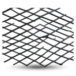 Hot Rolled Black Steel Expanded Metal Mesh Khaleeji 1.8 mm Thickness 1.22 m Width 4 m Length
