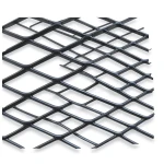 Hot Rolled Black Steel Expanded Metal Mesh Khaleeji 1.8 mm Thickness 1.22m Width 5m Length