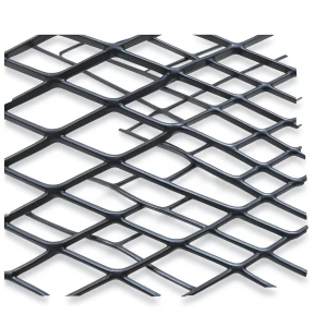 Hot Rolled Black Steel Expanded Metal Mesh Khaleeji 1.8 mm Thickness 1.22m Width 5m Length