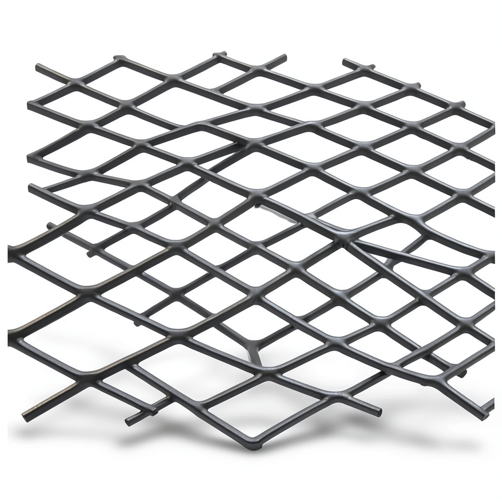 Hot Rolled Black Steel Expanded Metal Mesh Khaleeji 2 mm Thickness 1.22x4 m