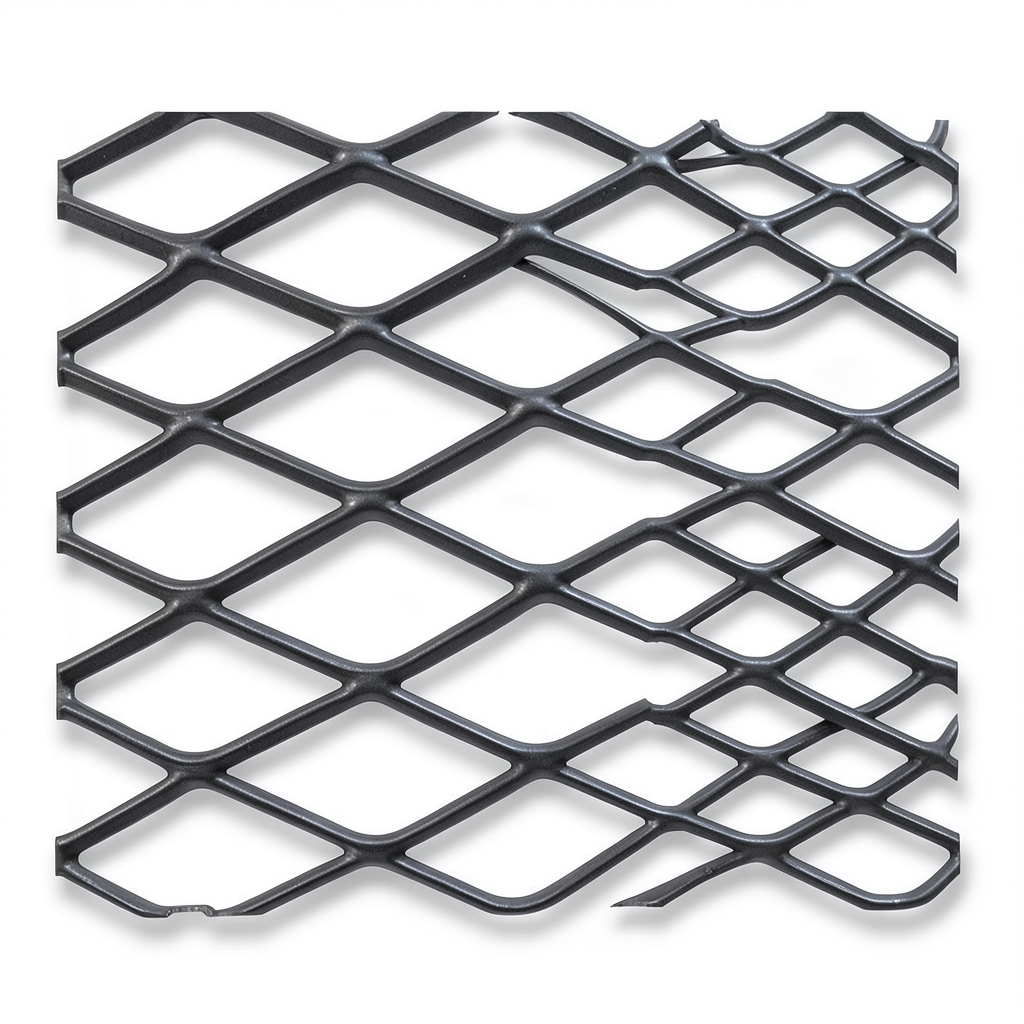 Hot Rolled Black Steel Expanded Metal Mesh Khaleeji 2 mm Thickness 1.22 m Width 5 m Length | Bait Al Tatawor