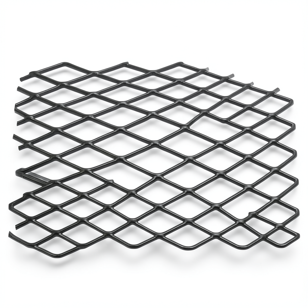 Hot Rolled Black Steel Expanded Metal Mesh Khaleeji 1.8 mm Thickness 1.22m Width 7m Length