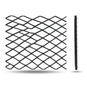 Hot Rolled Black Steel Expanded Metal Mesh Khaleeji 2 mm Thickness 6 m Length 1.22 m Width