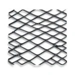 Hot Rolled Black Steel Expanded Metal Mesh Khaleeji 2.3 mm Thickness 1.22 m Width 2 m Length