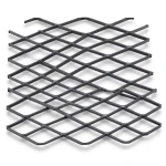 Hot Rolled Black Steel Expanded Metal Mesh Khaleeji 2 mm Thickness 1.22m Width 3m Length