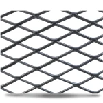 Hot Rolled Black Steel Expanded Metal Mesh Khaleeji 2 mm Thickness 1.22x4 m