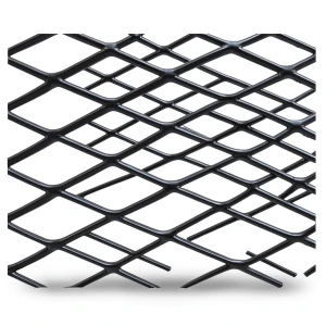 Hot Rolled Black Steel Expanded Metal Mesh Khaleeji 2 mm Thickness 1.22m Width 7m Length