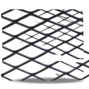 Hot Rolled Steel Expanded Metal Mesh 2.3 mm Thickness 1.22m Width 1m Length, Black