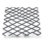 Hot Rolled Black Steel Expanded Metal Mesh Khaleeji 2.3 mm Thickness 1.22 m Width 2 m Length