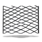 Khaleeji Hot Rolled Black Expanded Metal Mesh 2mm Thickness 1.22m Width 2m Length by Bait Al Tatawor