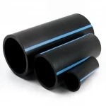مواسير HDPE الوطني لشبكات المياه الغير مضغوطة  ضغط 2 بار قطر خارجي 225 مم سمك 1.8 مم لون اسود
