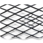 Hot Rolled Black Steel Expanded Metal Mesh Khaleeji 2.3 mm Thickness 1.22 m Width 2 m Length