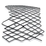 Hot Rolled Black Steel Expanded Metal Mesh 2.3 mm Thickness 1.22m Width 4m Length