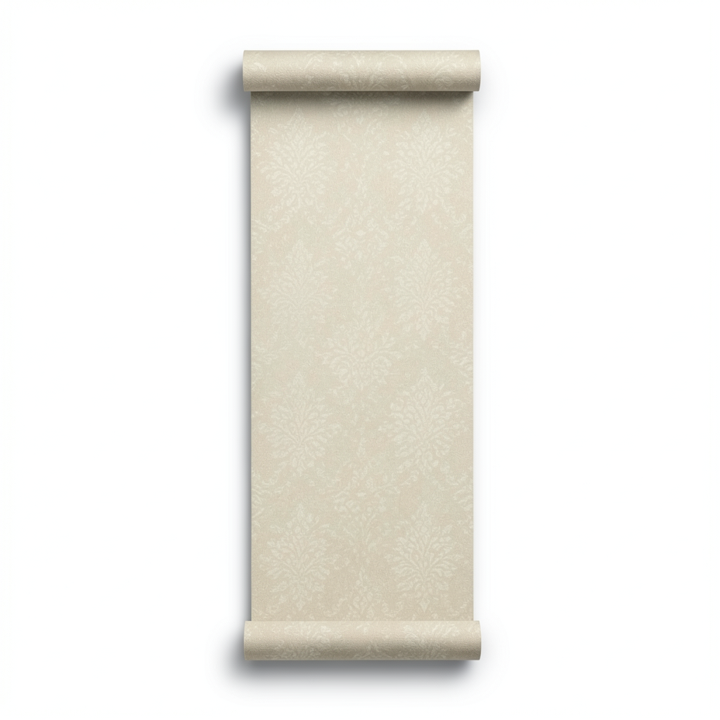 Wall Decoration Patterned Design 10 m x 1.06 m Beige, Model 81433