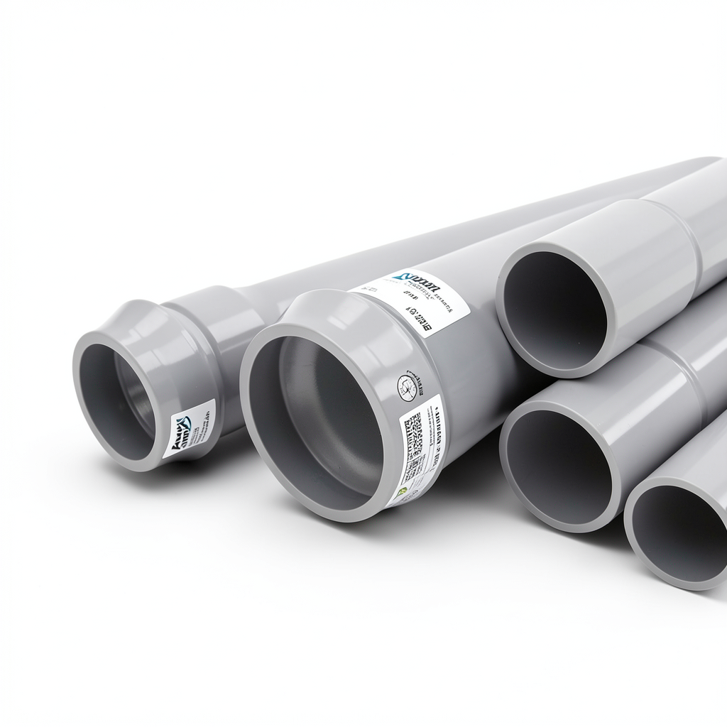 UPVC Pipes Nominal Pressure 20 Bar Outside Diameter 125 mm Thickness 9.2 mm Gray | Al Watania Plastics