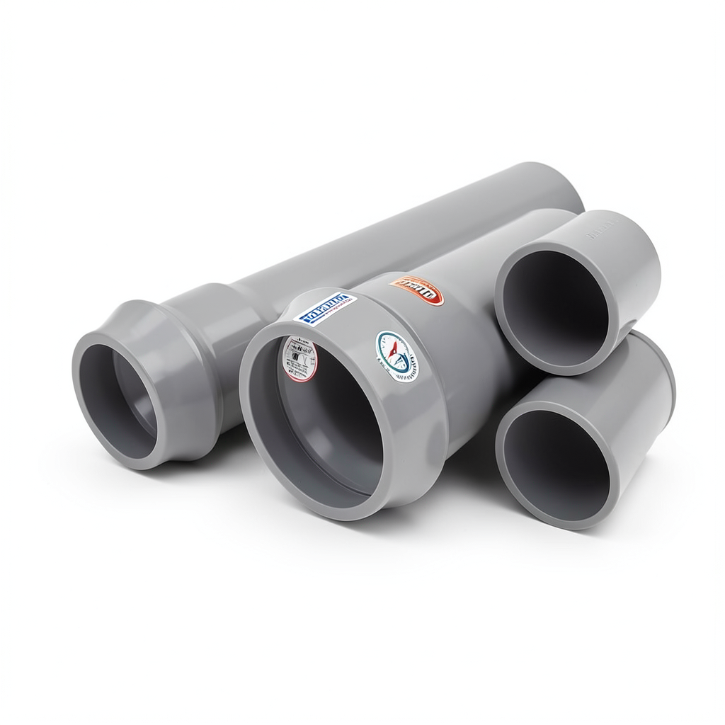 UPVC Pipes Nominal Pressure 20 Bar Outside Diameter 140 mm Thickness 10.3 mm Gray | Al Watania Plastics