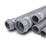 أنابيب UPVC ضغط 20 بار قطر 180 مم سمك 13.3 مم لون رمادي | بلاستيك الوطنية