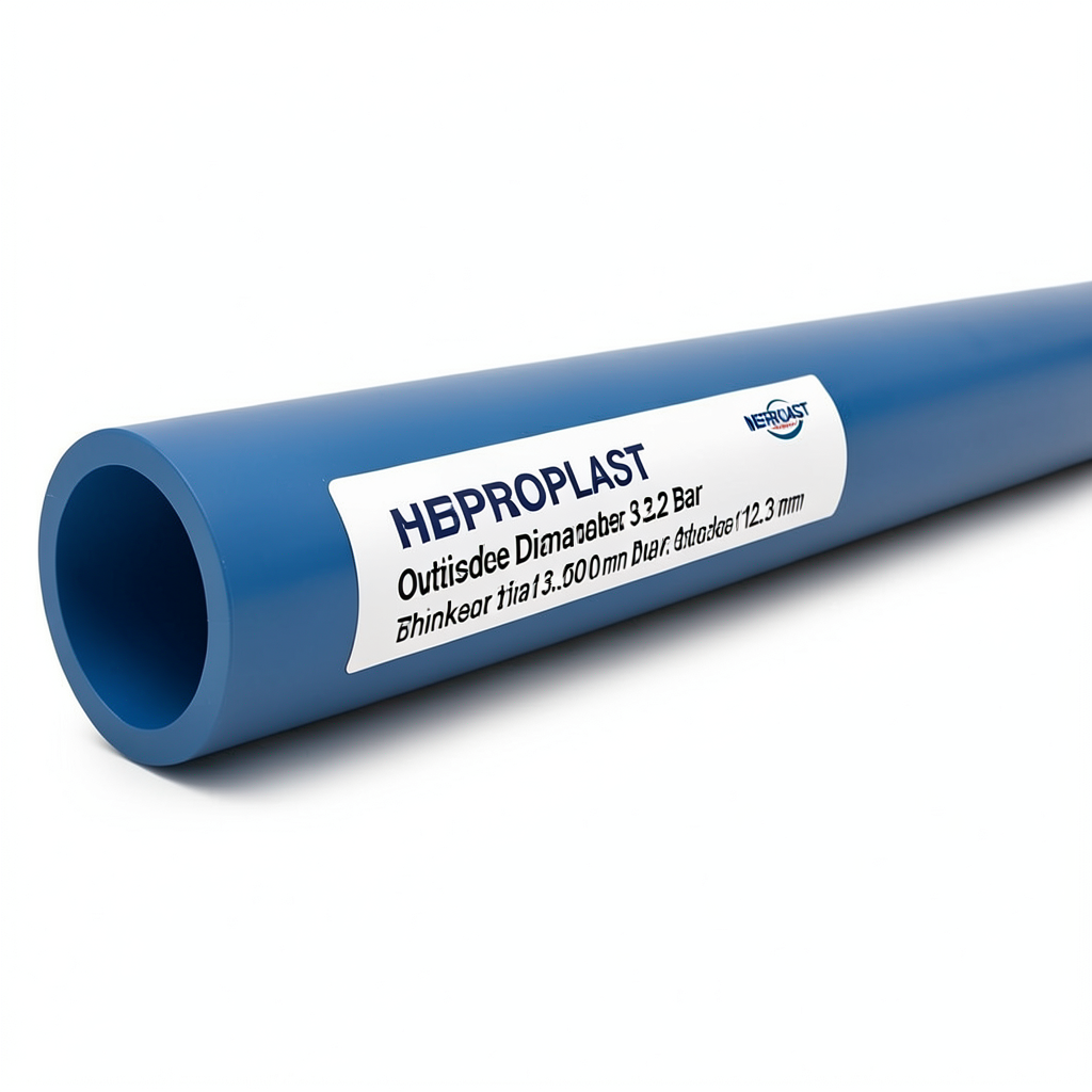 مواسير HDPE PE 80 ضغط 3.2 بار قطر خارجي 500 مم سمك 12.3 مم أزرق | نيبروبلاست