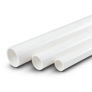 مواسير UPVC جدول 40 مقاس 2 إنش سمك 3.91 مم لون أبيض