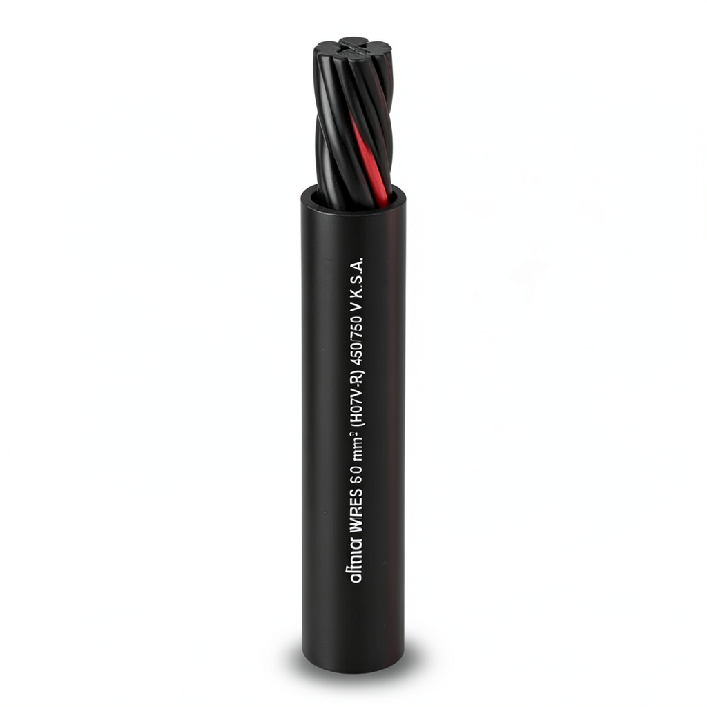 Alfanar 35mm2 Stranded Copper Electrical Wire, 2.65mm Diameter, 450/750V PVC Insulation | Al Fanar