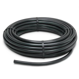 HDPE Polyethylene Plastic Coil Pipe 10 Bar Pressure PE 63, 40 mm Diameter, SDR 11, Black