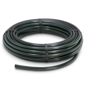 لفة أنابيب بلاستيك HDPE ضغط 10 بار PE 63، قطر خارجي 140 مم SDR 11، لون أسود