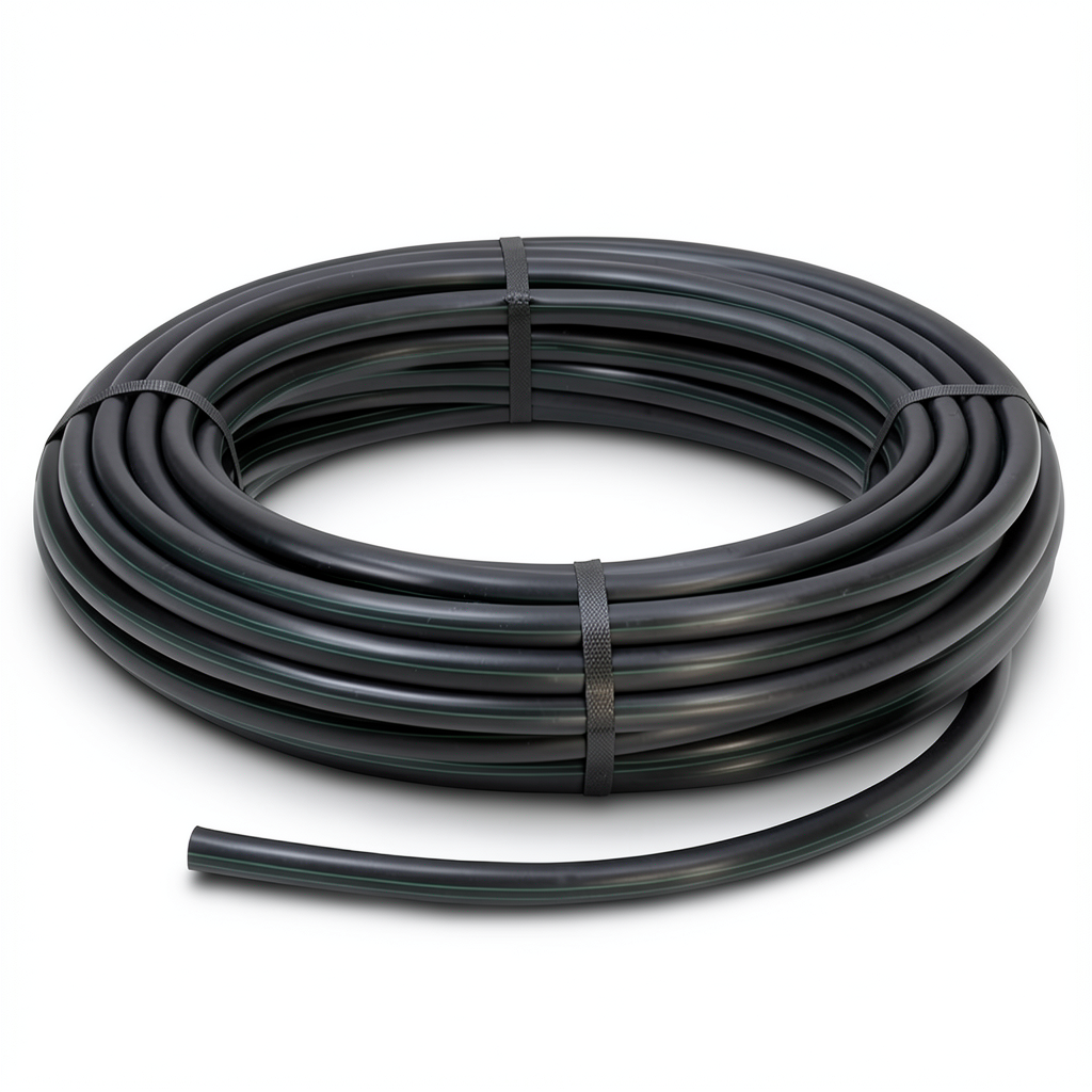 HDPE Polyethylene Plastic Coil Pipe Pressure 10 Bar PE 63 Size 160 mm SDR 11 Black