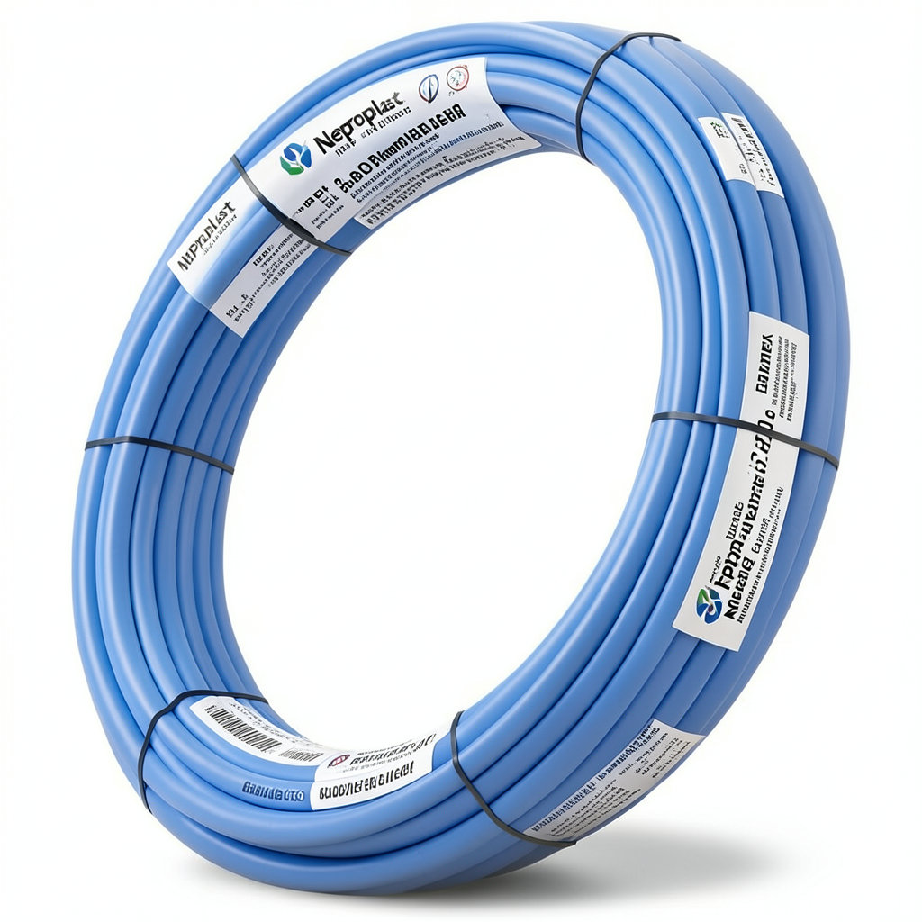 Neproplast HDPE Pipes PE 80 Pressure 3.2 Bar Outside Diameter 125 mm Thickness 3.1 mm Blue | NEPROPLAST