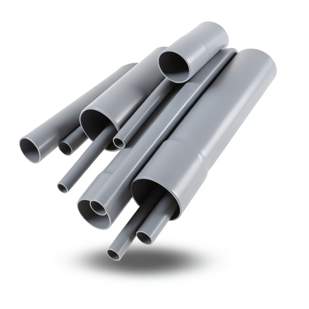 UPVC Pipes Outside Diameter 160 mm Thickness 3.2 mm Gray Color