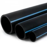 أنابيب HDPE الوطني لشبكات المياه الغير مضغوطة  ضغط 4 بار قطر خارجي 200 مم سمك 4 مم لون اسود