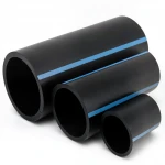 أنابيب HDPE الوطني لشبكات المياه الغير مضغوطة  ضغط 4 بار قطر خارجي 250 مم سمك 4.9 مم لون اسود